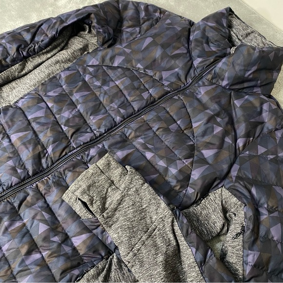 Lululemon Fluff Off Jacket Stained Glass Black and Grey Size 6 - Picture 2 of 9